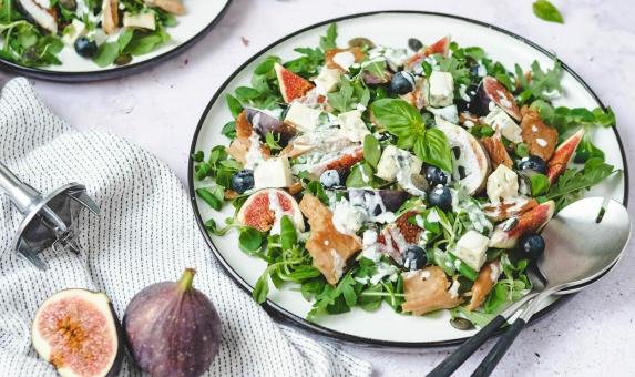 Heerlijke zomerse salade met vijgen