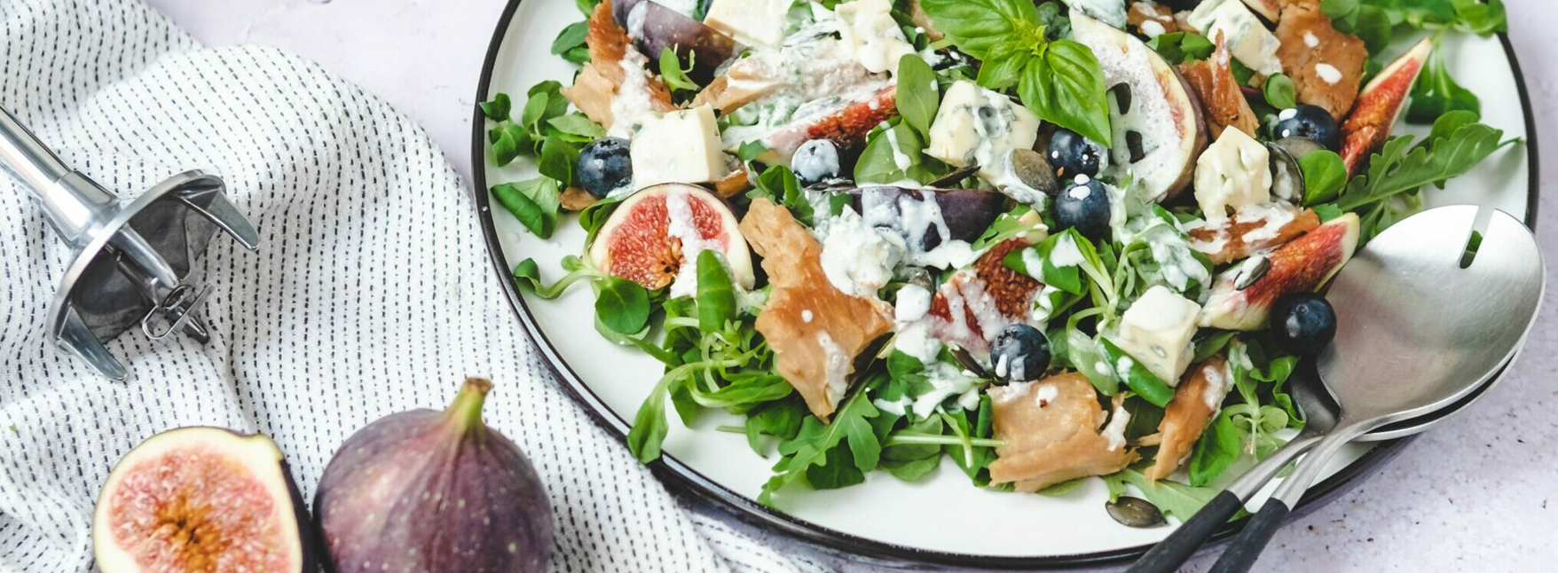 Heerlijke zomerse salade met vijgen