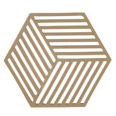 Zone Denmark Hexagon Onderzetter Dark Camel 24347