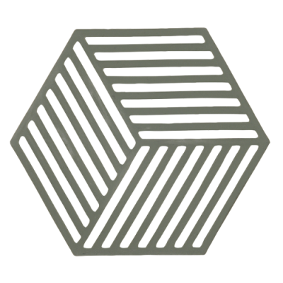 Zone Denmark Hexagon Onderzetter Olive Green 24349