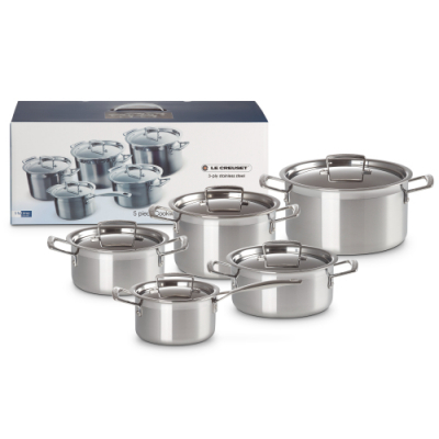 Le Creuset Pannenset Classic RVS 5-delig 96209400001000