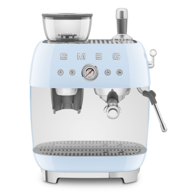 SMEG Espressomachine met bonenmaler Pastelblauw EGF03PBEU
