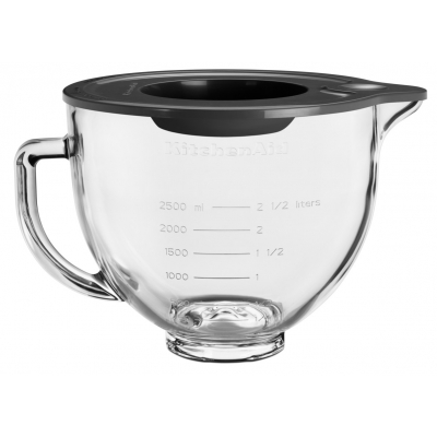 KitchenAid Glazen mengkom liter met deksel 5KSM5GB |