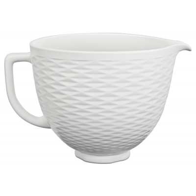 KitchenAid Keramische kom 4,7L Mermaid Lace White 5KSM2CB5TLW