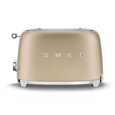 Smeg Broodrooster 2x2 Mat Champagne TSF01CHMEU