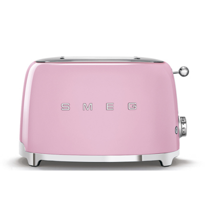 Smeg Broodrooster 2x2 Roze TSF01PKEU