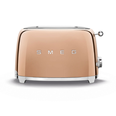 Smeg Broodrooster 2x2 Rosé Goud TSF01RGEU