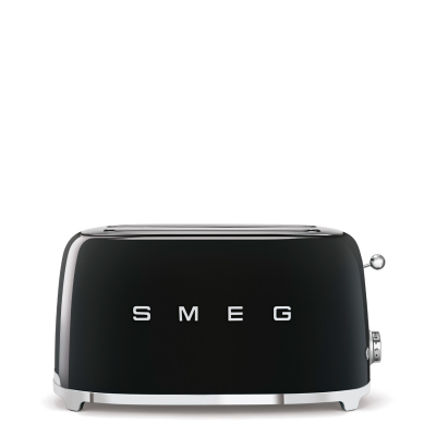 Smeg Broodrooster 2x4 Zwart TSF02BLEU