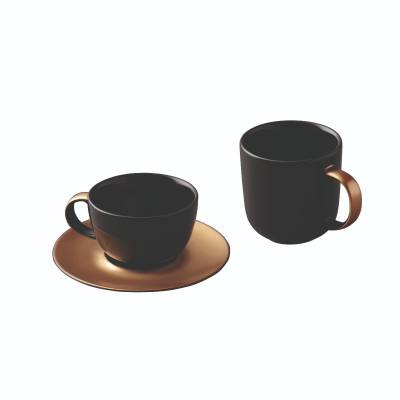 Berghoff GEM 3-delige koffie- en theeset zwart 1698006